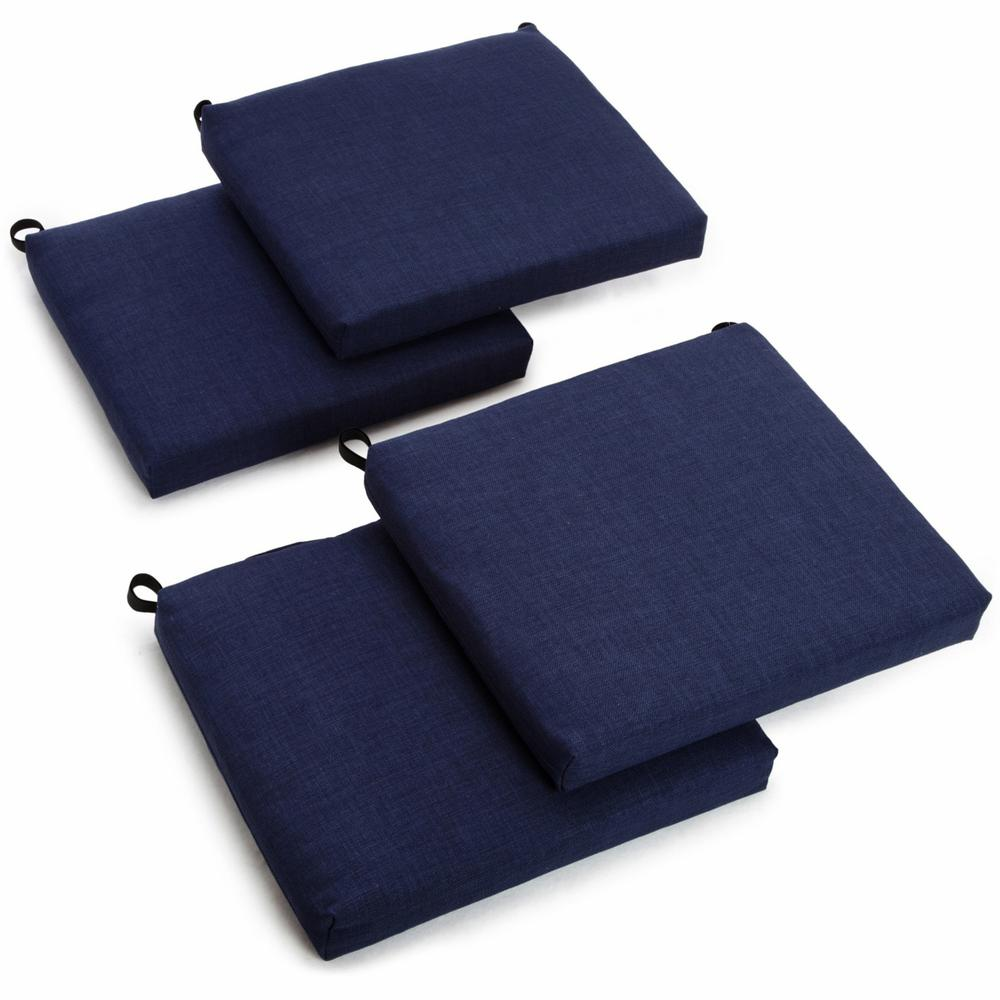 20-inch by 19-inch Spun Polyester Chair Cushion (Set of Four)