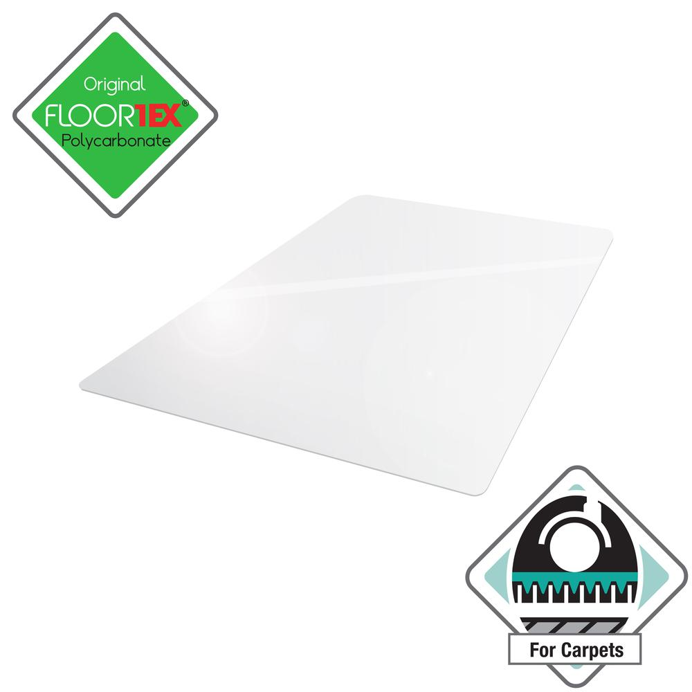 Clear Floor Mat for Carpets - 35" x 47"