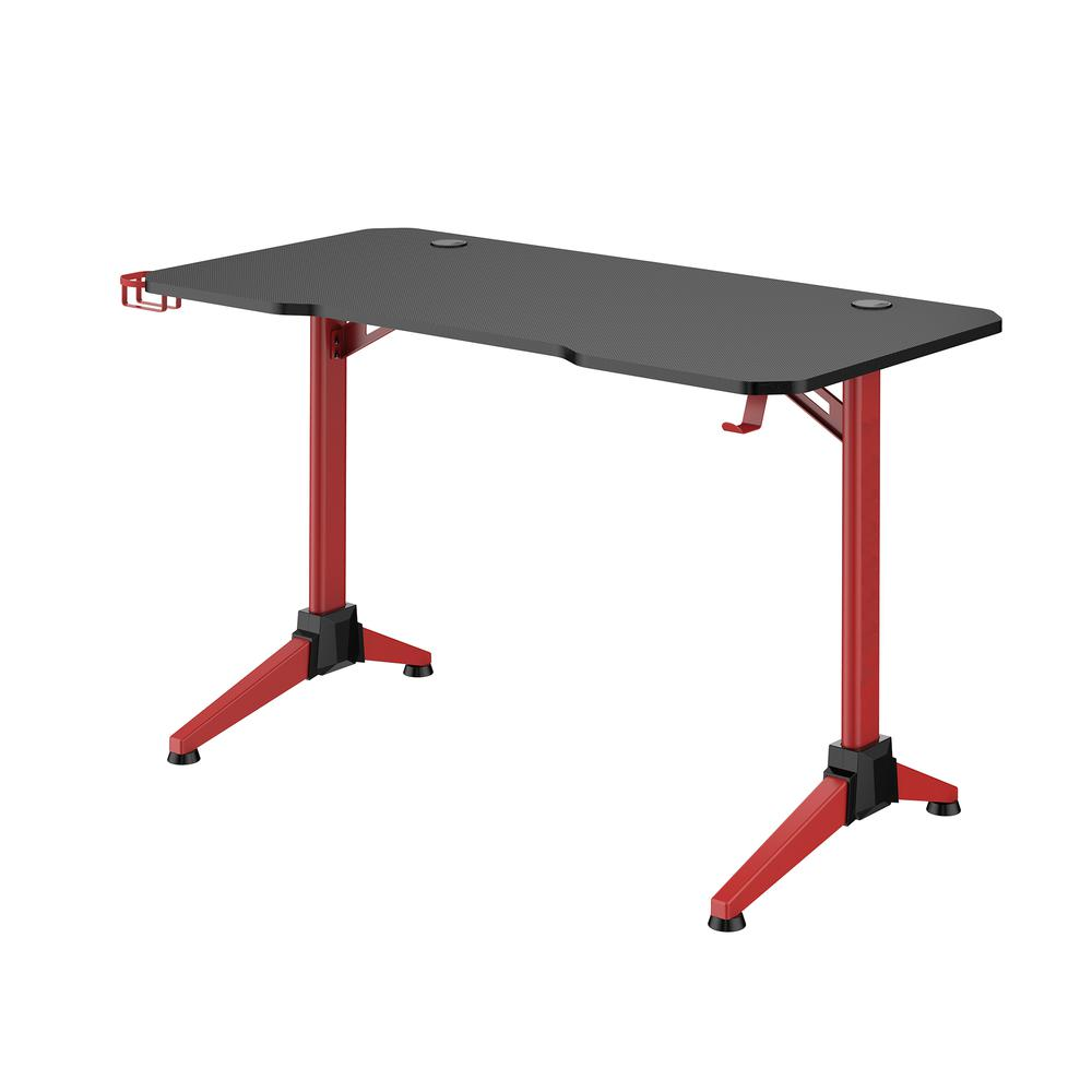 Ultimate Computer Gaming Desk, 47.2”W x 23.6”D x 29.5”H - Red