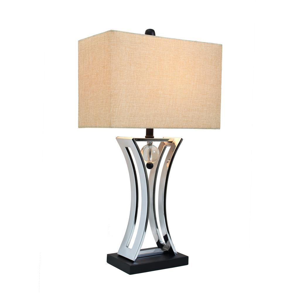 Chrome Executive Business Table Lamp