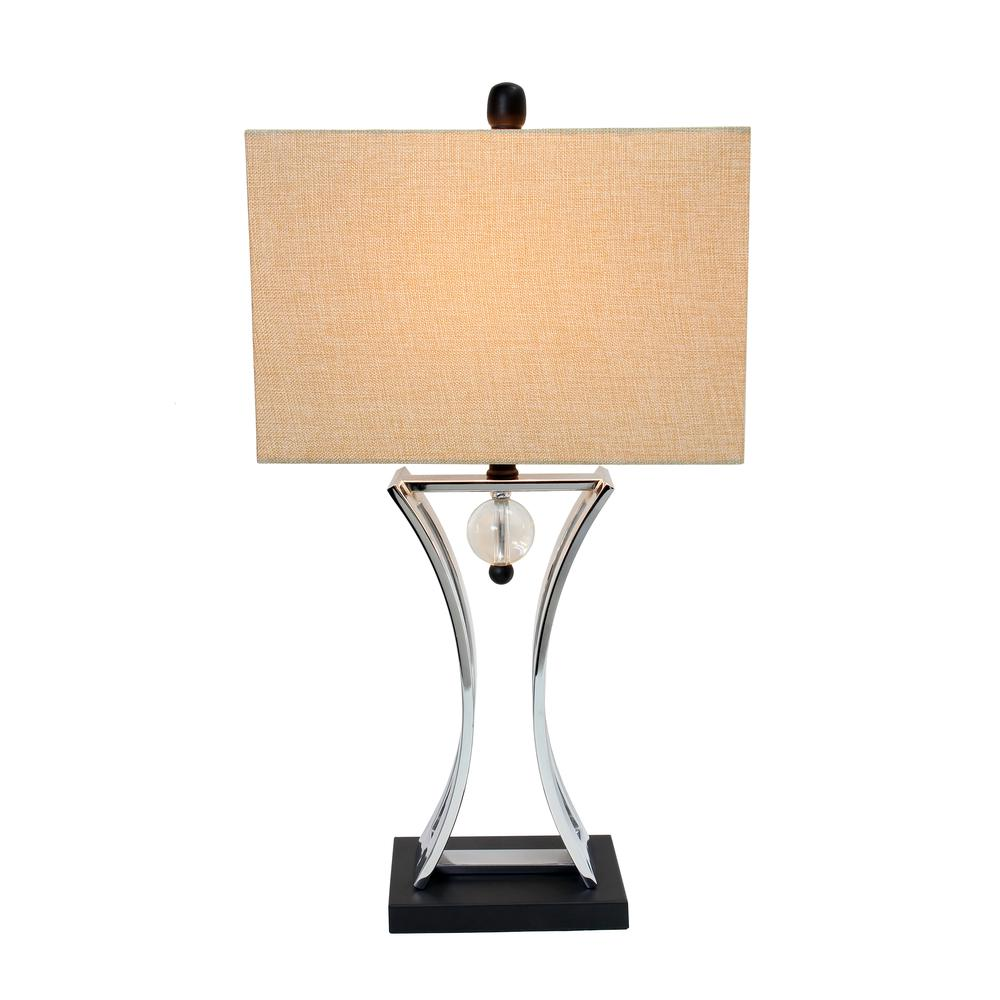 Chrome Executive Business Table Lamp