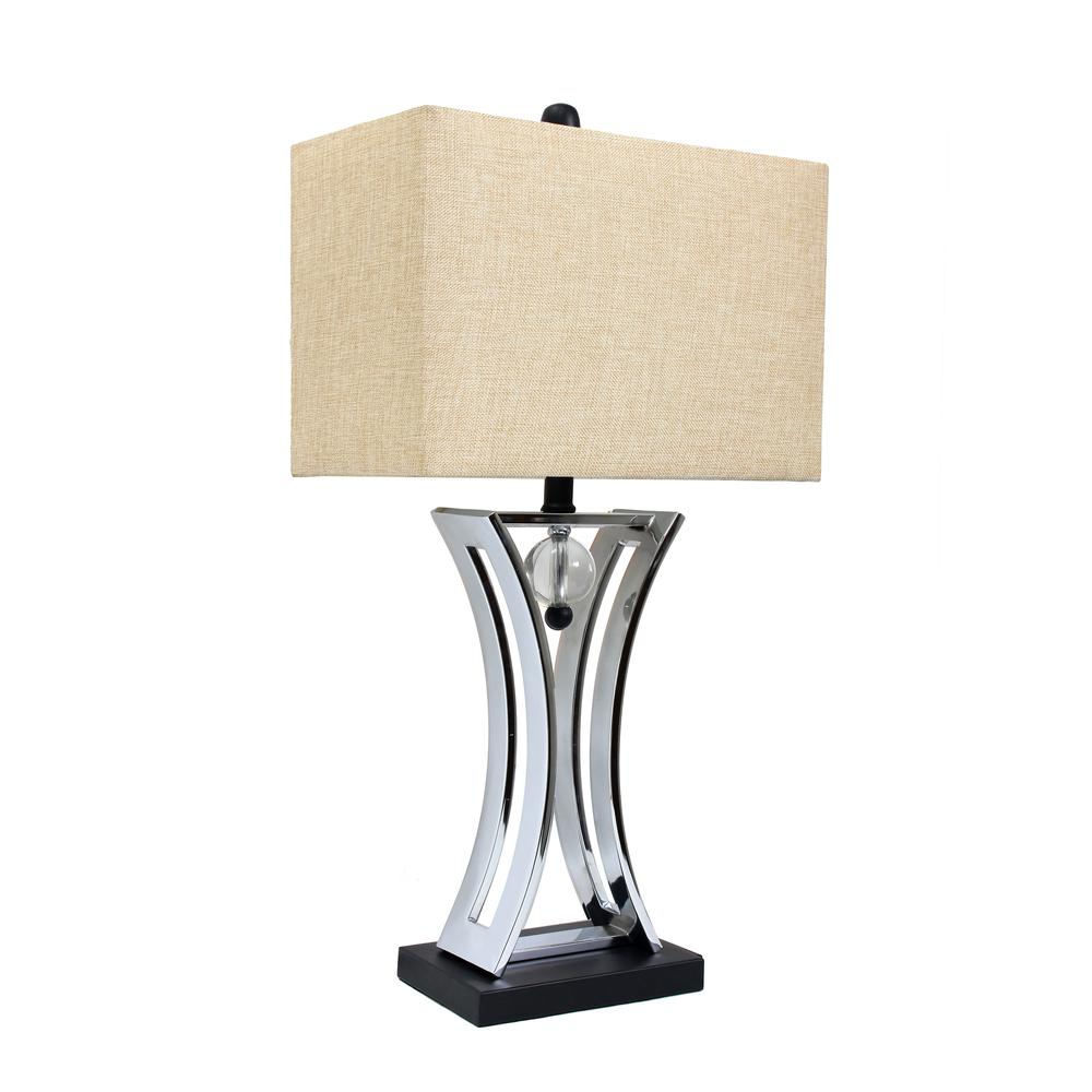 Chrome Executive Business Table Lamp