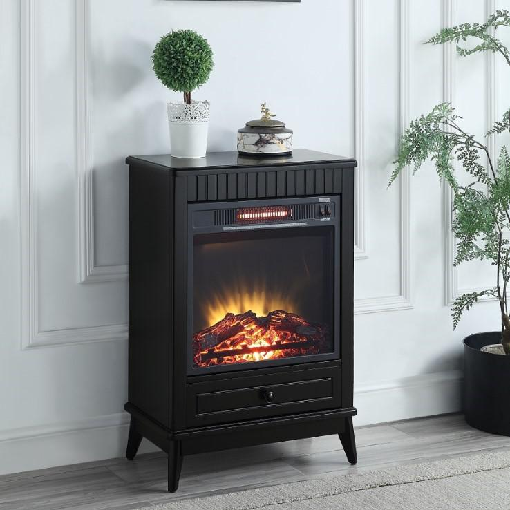 ACME Hamish Fireplace, Black Finish