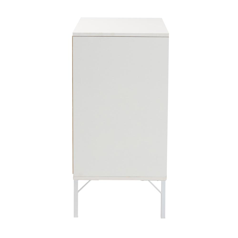 White Metal 2-Door Sideboard