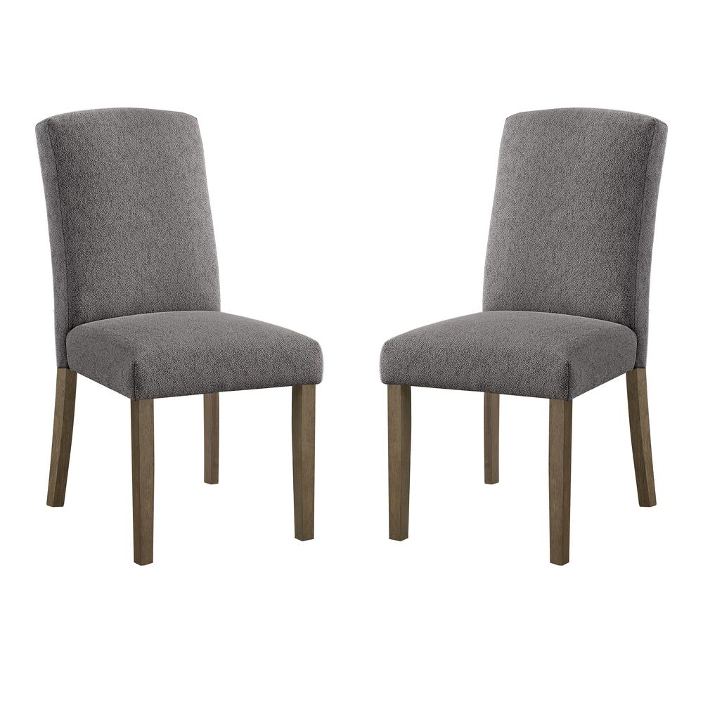 Everly Dining Chair 2pk, Charcoal