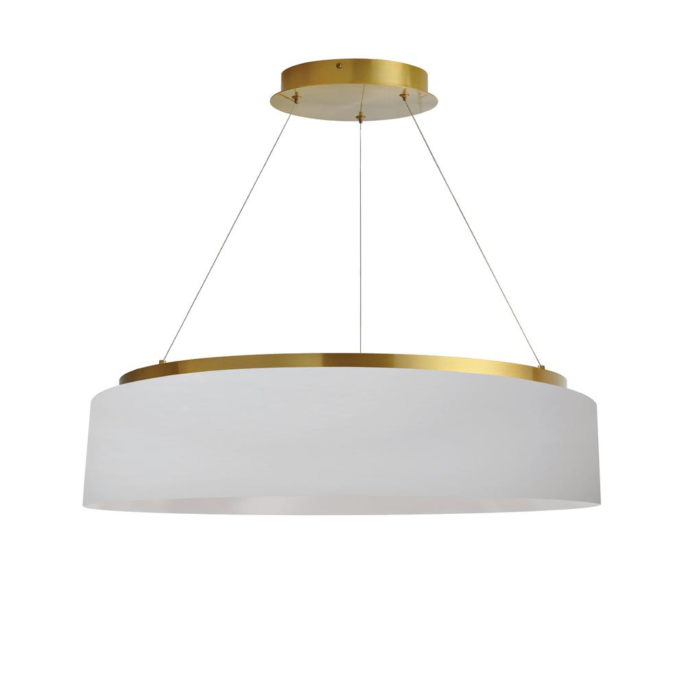 34W Chandelier, AGB, WH Shade