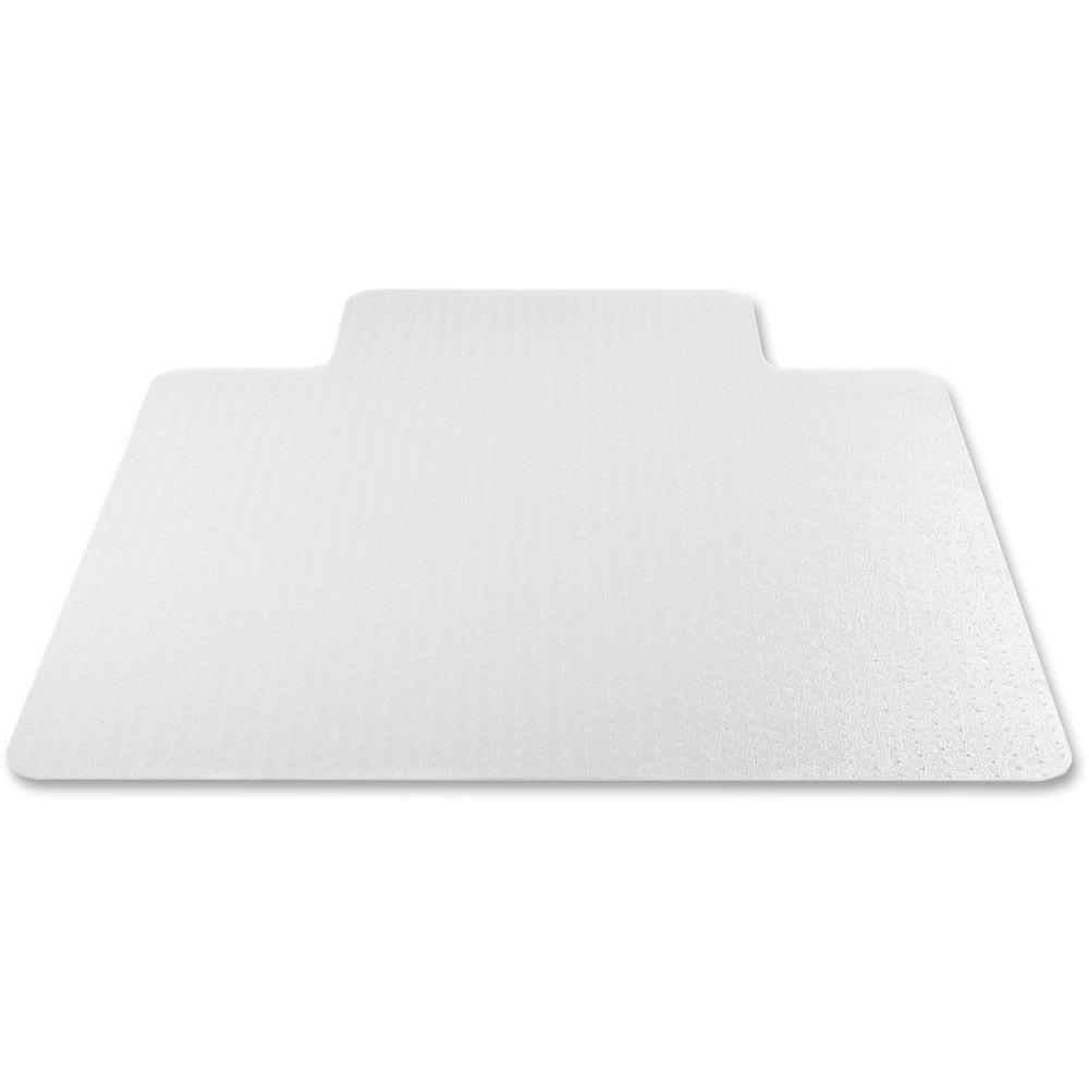 Deflecto EconoMat Chair Mat for Carpet - Carpeted Floor - 48" Length x 36" Width - Lip Size 12" Length x 20" Width - Vinyl - Clear - 1Each