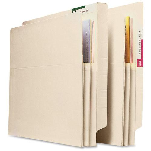 Pendaflex Letter Recycled File Pocket - 8 1/2" x 11" - 5 1/4" Expansion - Manila, Tyvek - Manila - 10% Recycled - 10 / Box