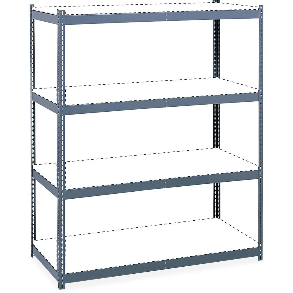 Safco Archival Shelving Steel Frame Box 1 of 2 - 69" x 33" x 84" - 4 x Shelf(ves) - Legal, Letter - 2500 lb Load Capacity - Security Lock - Powder Coated - Assembly Required