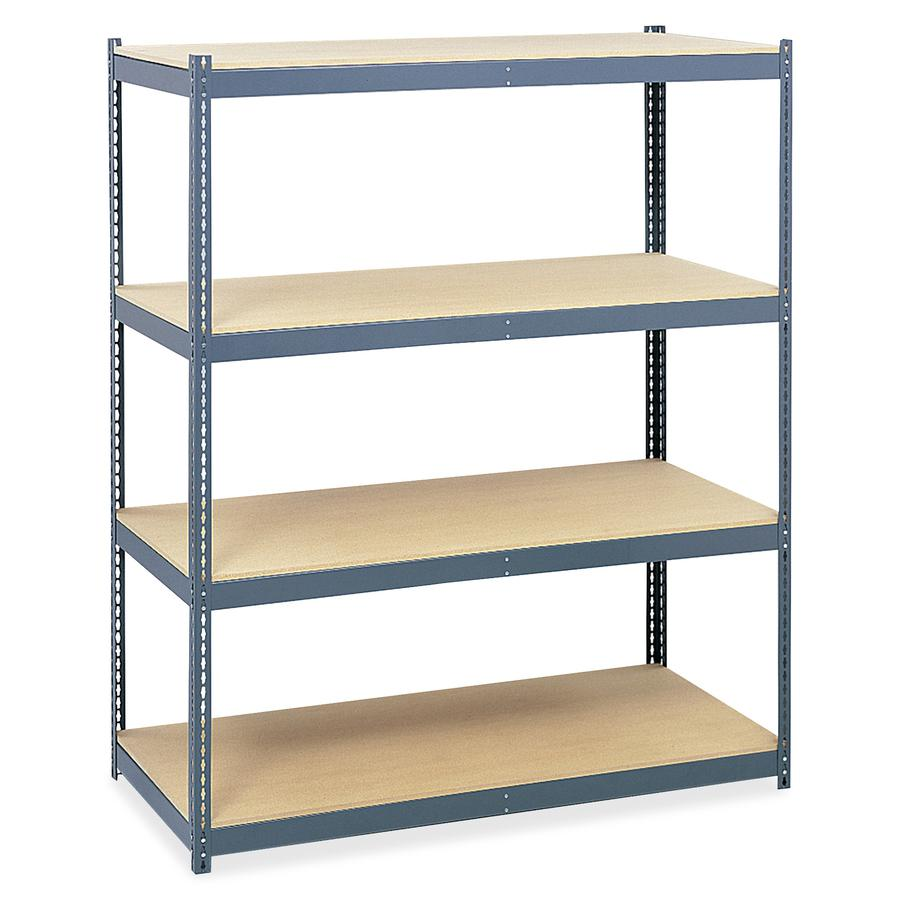 Safco Archival Shelving Steel Frame Box 1 of 2 - 69" x 33" x 84" - 4 x Shelf(ves) - Legal, Letter - 2500 lb Load Capacity - Security Lock - Powder Coated - Assembly Required