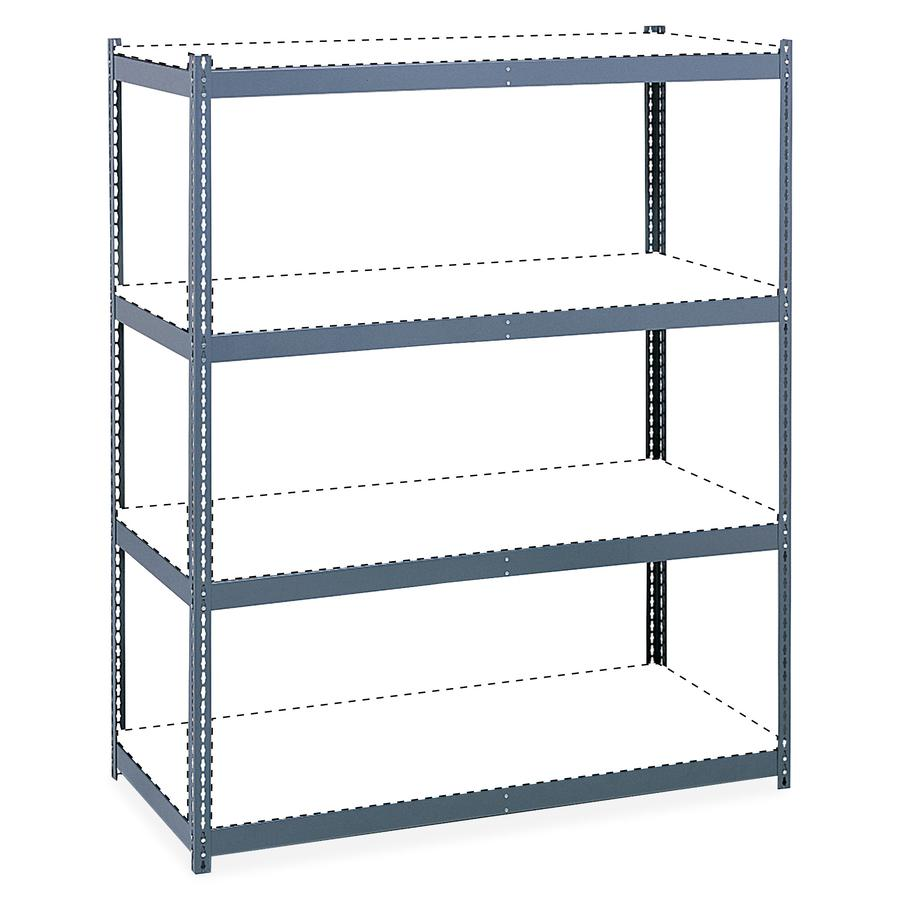 Safco Archival Shelving Steel Frame Box 1 of 2 - 69" x 33" x 84" - 4 x Shelf(ves) - Legal, Letter - 2500 lb Load Capacity - Security Lock - Powder Coated - Assembly Required