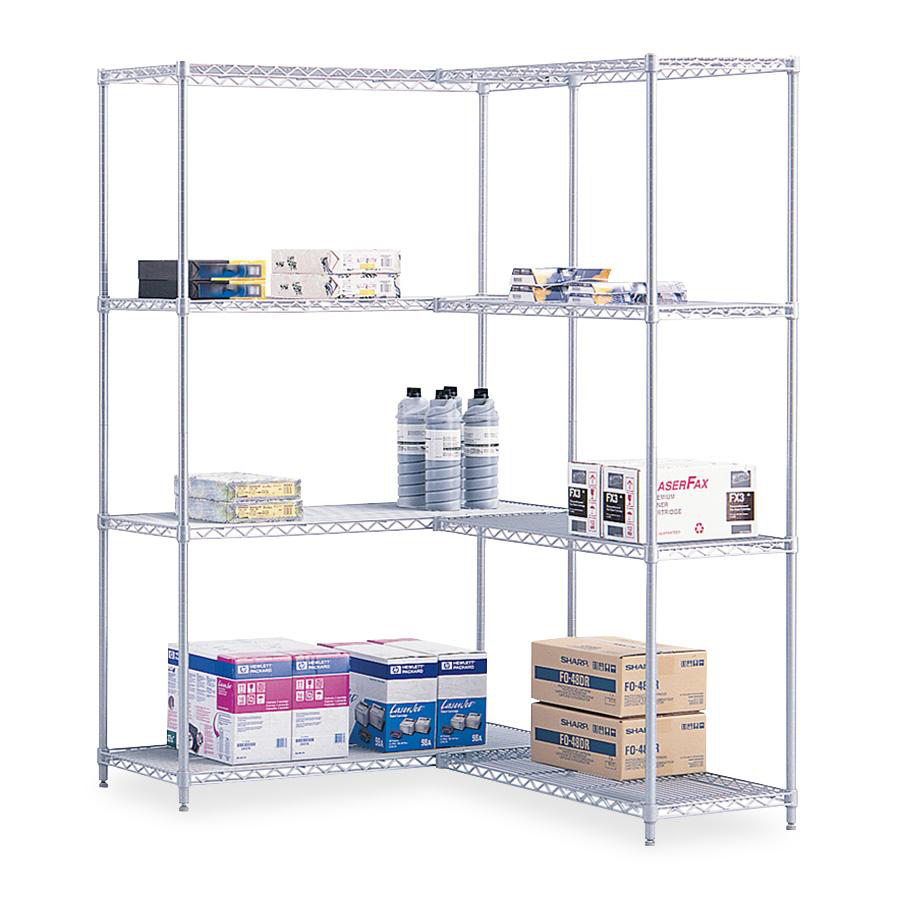 Industrial Wire Shelving - 36" x 18" - 4 x Shelf(ves) - Gray