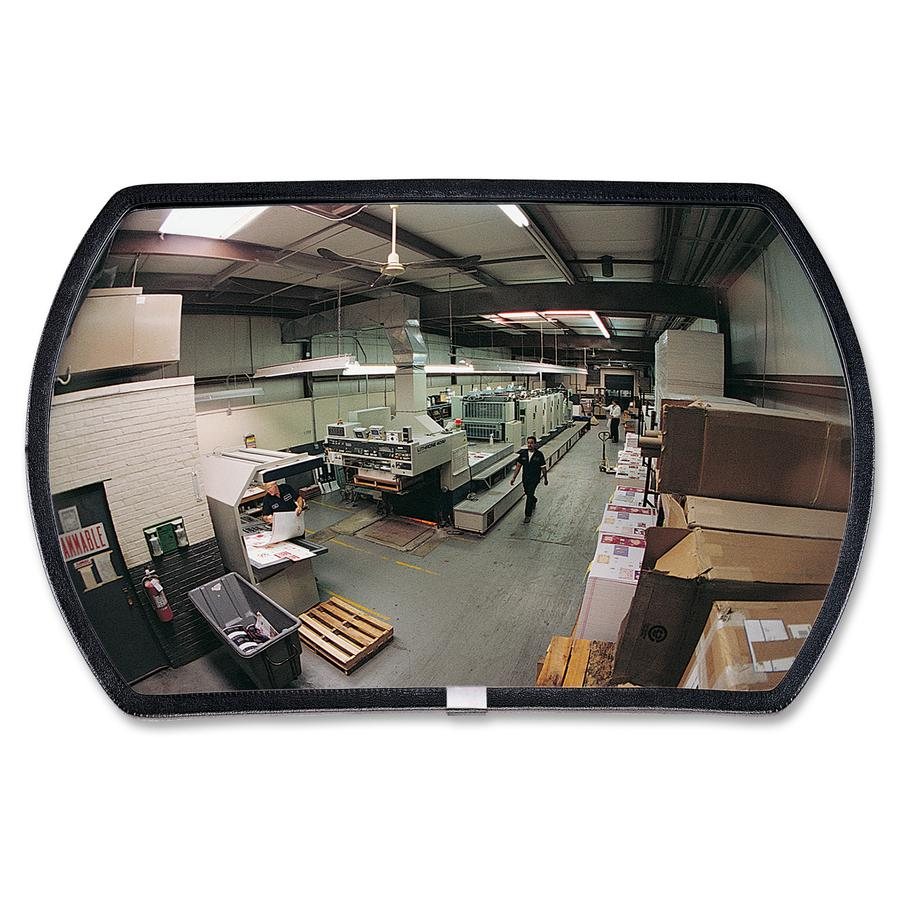 See All Rounded Rectangular Convex Mirrors - Rounded Rectangular - 18" Width x 12" Length - 1 Each