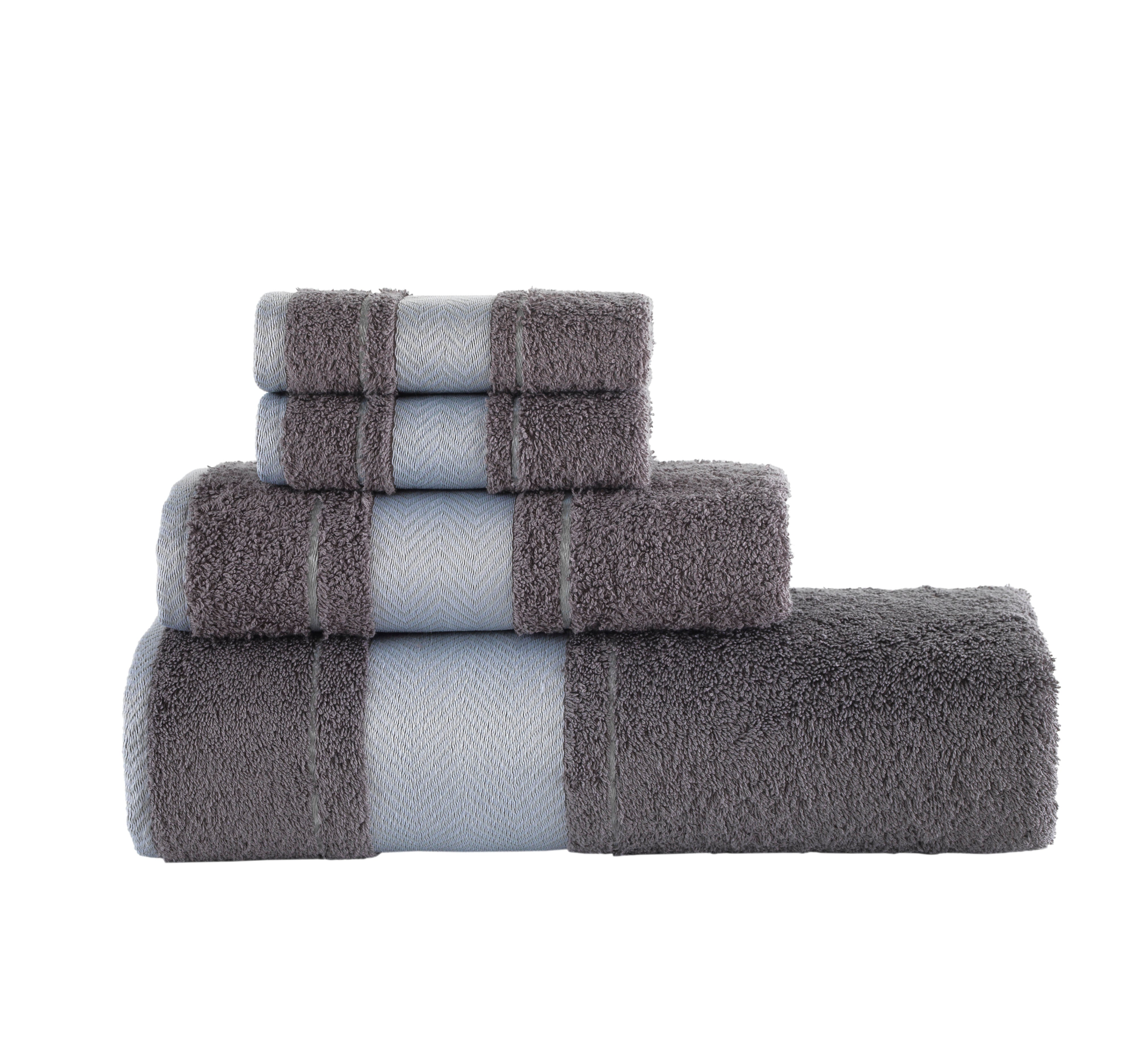 Fishbone Bath Towel - Set of 4