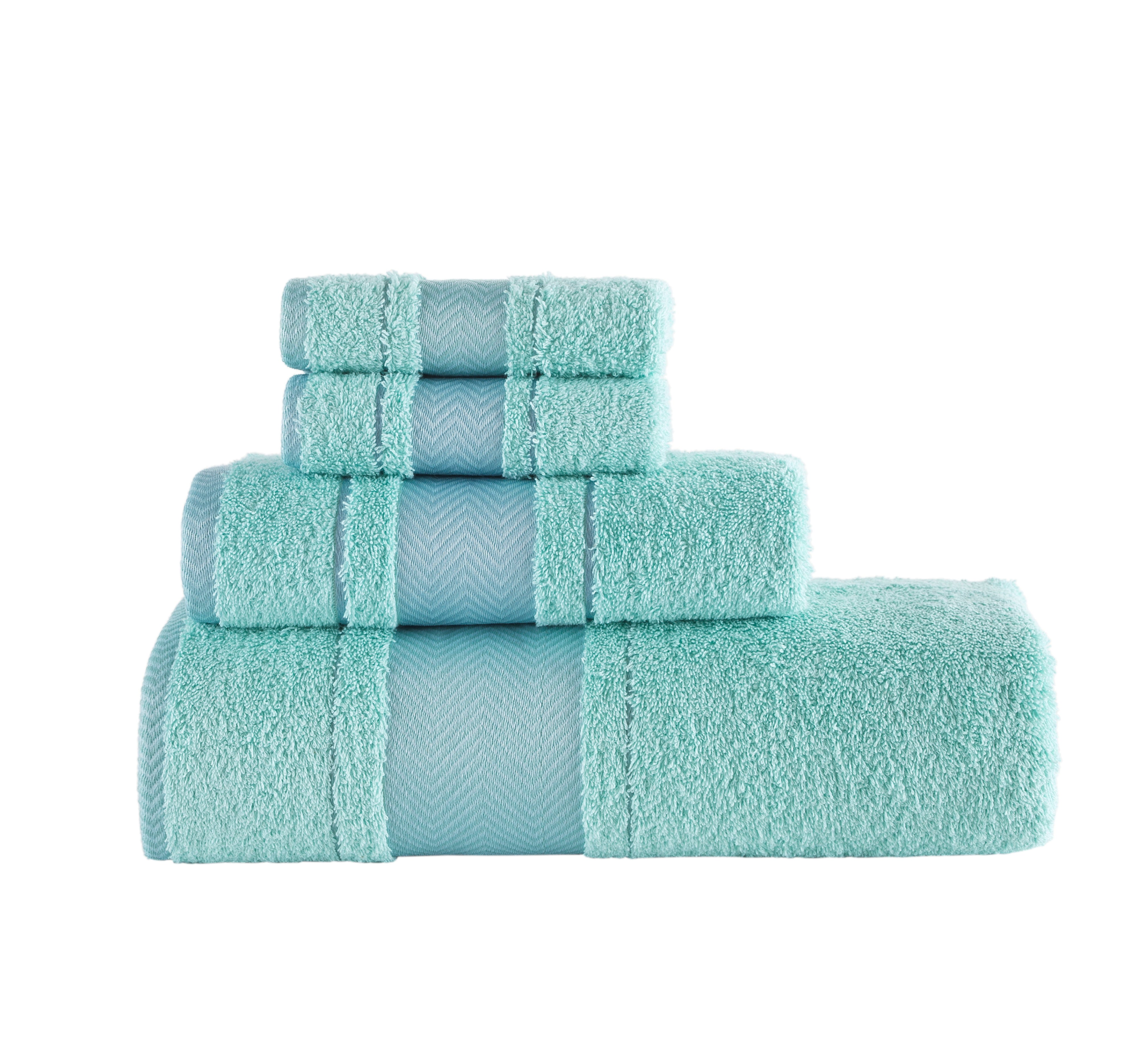 Fishbone Bath Towel - Set of 4