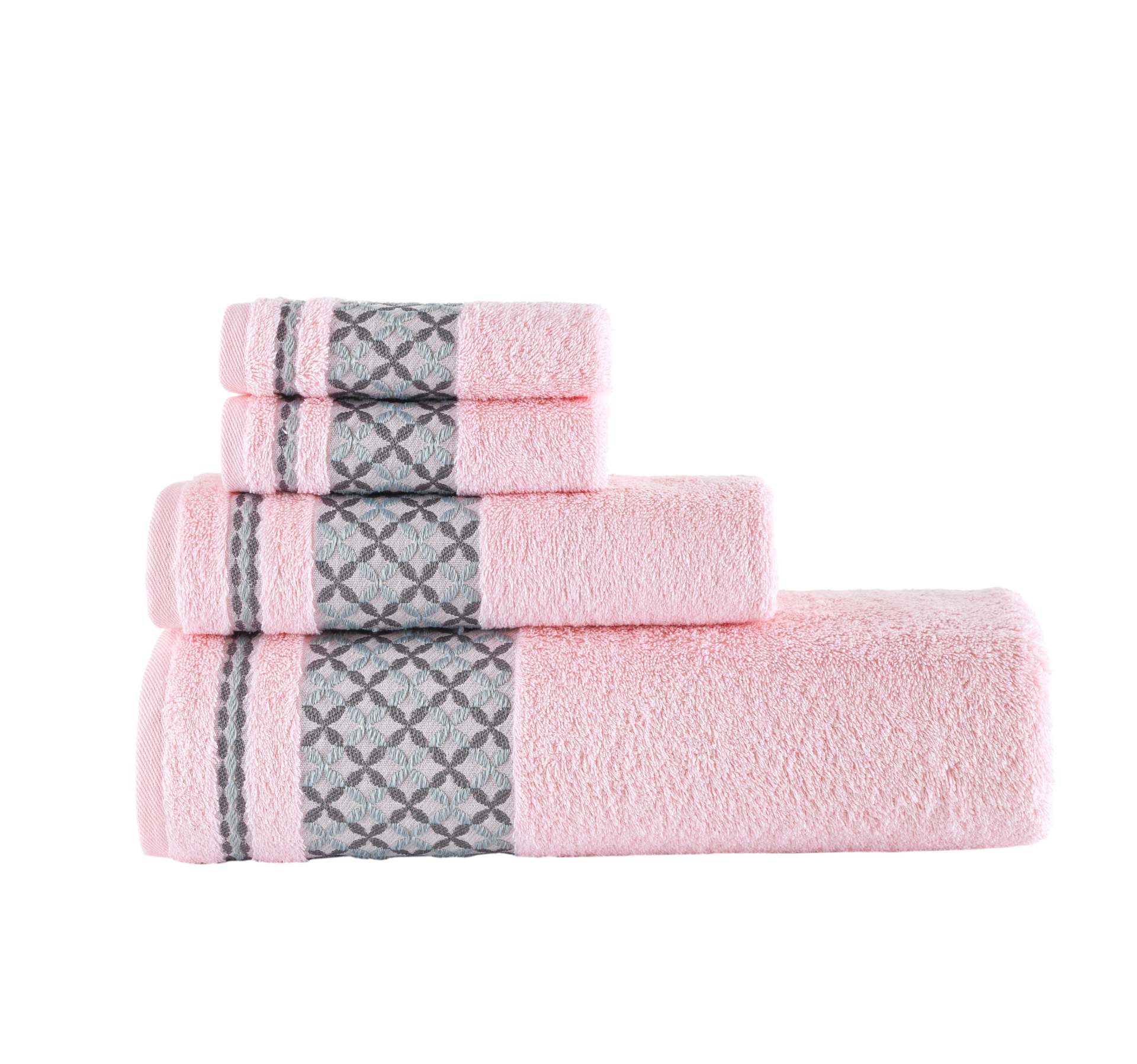 Plaid Bath Towel - Set of 4