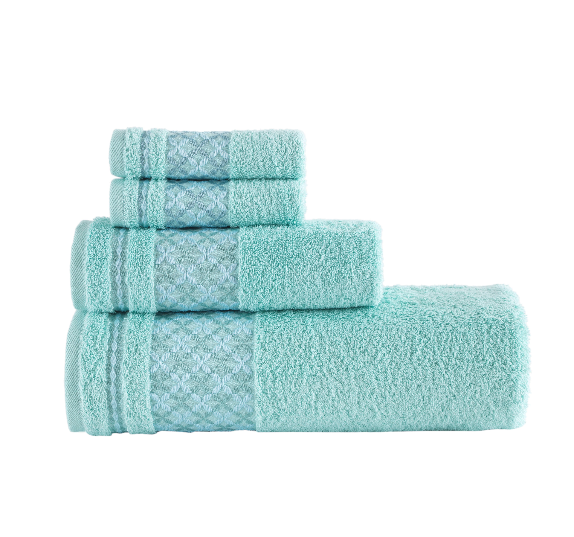 Plaid Bath Towel - Set of 4