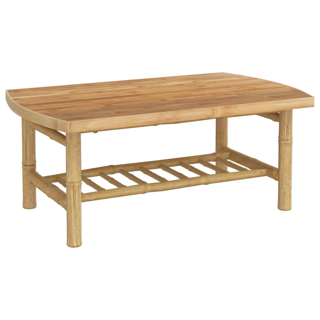 vidaXL Patio Coffee Table 35.4"x21.7"x14.6" Bamboo