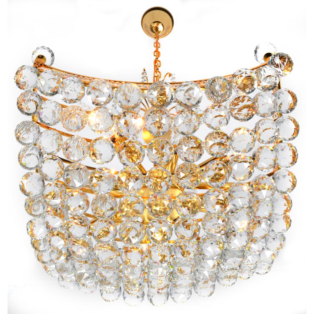 Crystal Orb Basket Chandelier