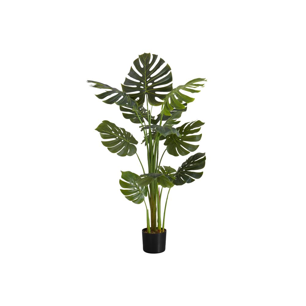 Artificial Plant, 55 Tall, Monstera Tree, Indoor, Faux, Fake, Floor, Greenery