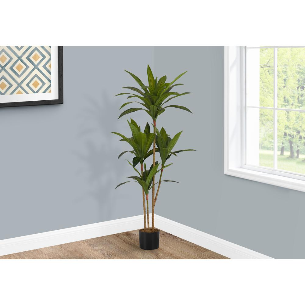 Artificial Plant, 51 Tall, Dracaena Tree, Indoor, Faux, Fake, Floor, Greenery