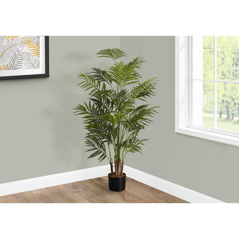 Artificial Plant, 47 Tall, Areca Palm Tree, Indoor, Faux, Fake, Floor