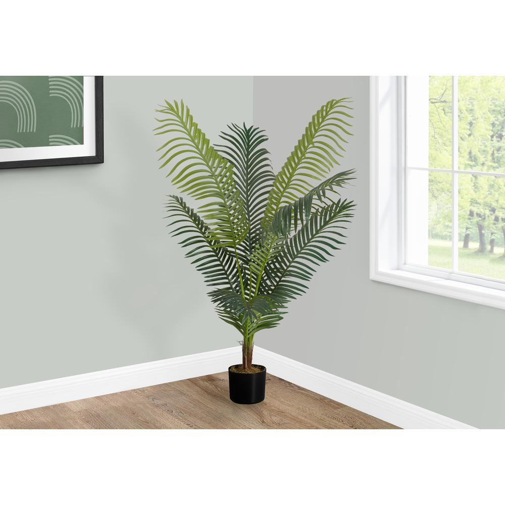 Artificial Plant, 47 Tall, Palm Tree, Indoor, Faux, Fake, Floor, Greenery