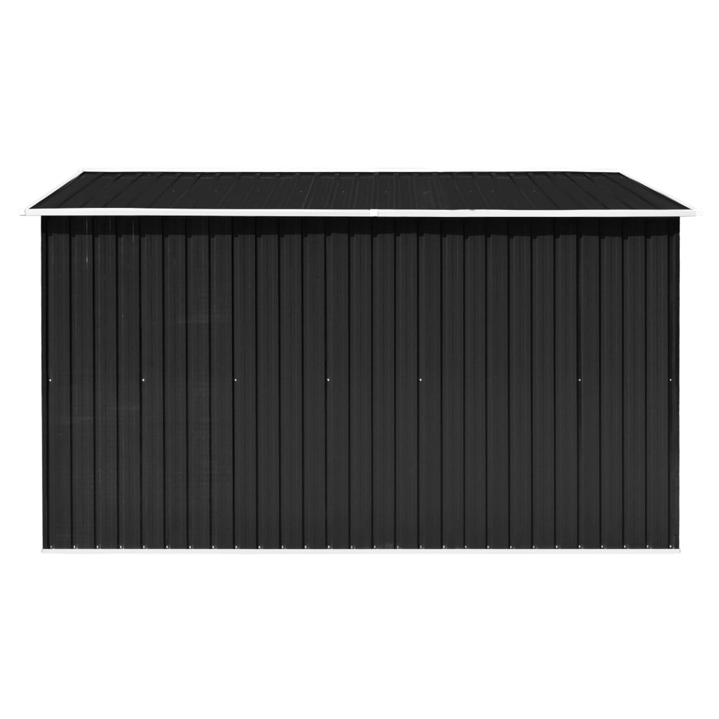 vidaXL Garden Shed 101.2"x117.3"x70.1" Metal Anthracite