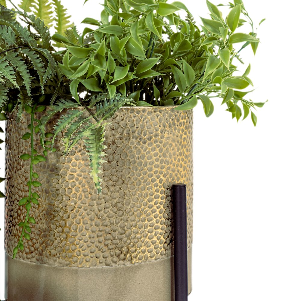 Ambre Metal Table Top Planters, S3