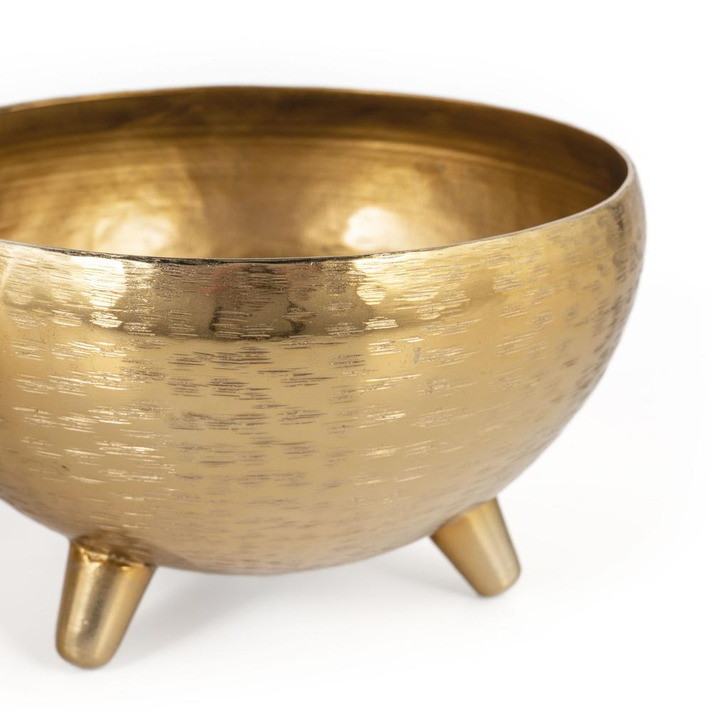 Yasmeen Gold Metal Planter Bowls, Set of 3