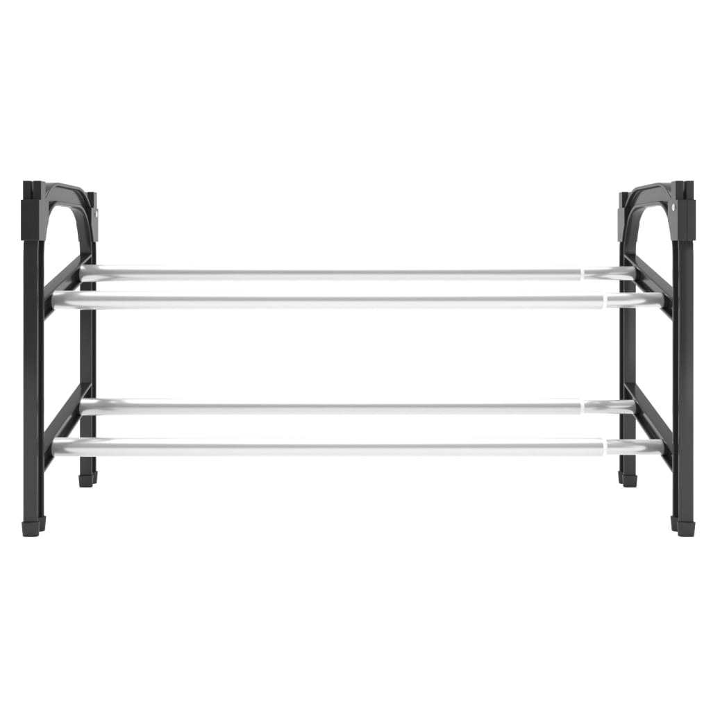 vidaXL Extendable Shoe Rack with 2 Shelves 46.9"x9.4"x14.6"