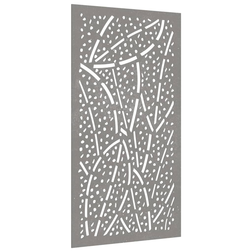 vidaXL Patio Wall Decoration 41.3"x21.7" Corten Steel Leaf Design