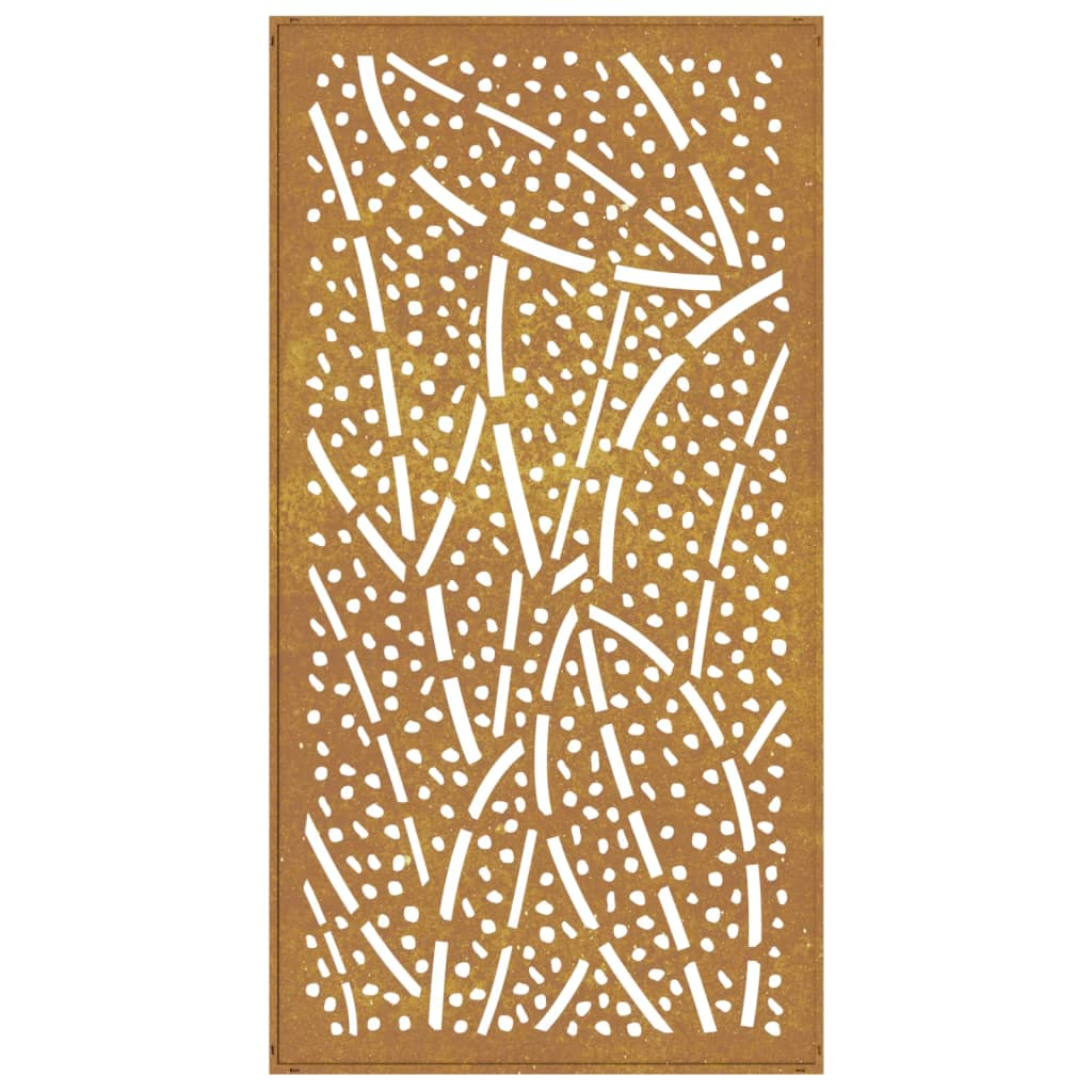 vidaXL Patio Wall Decoration 41.3"x21.7" Corten Steel Leaf Design