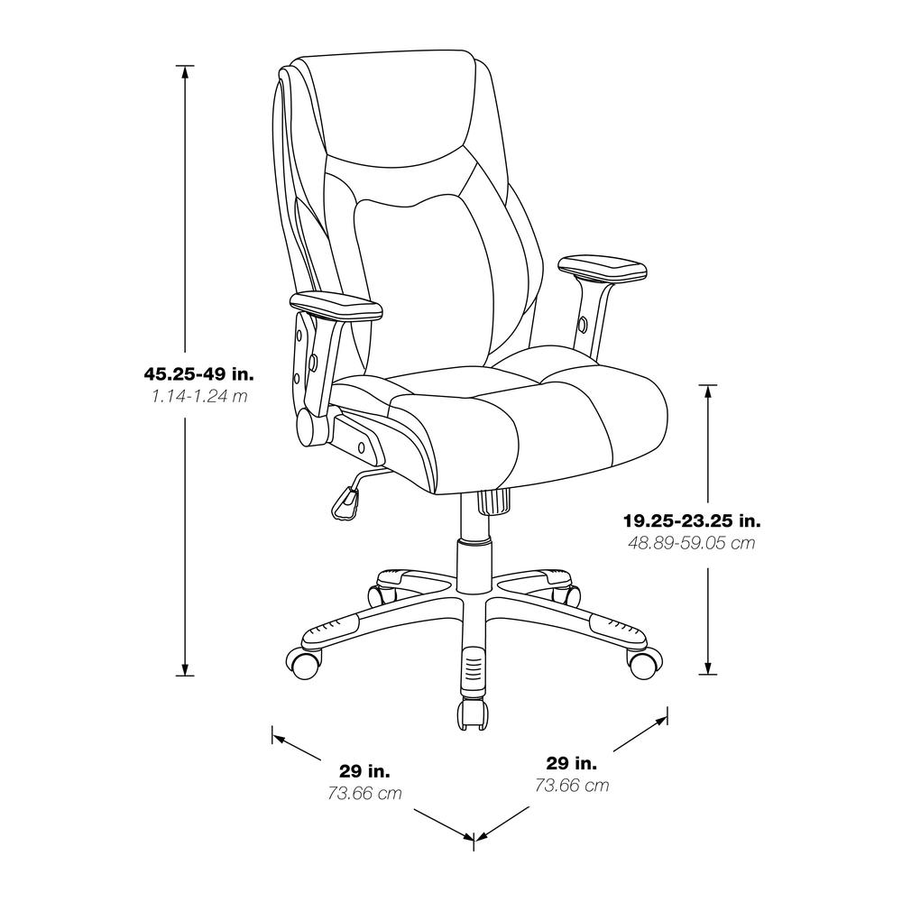 Exec Bonded Lthr Office Chair