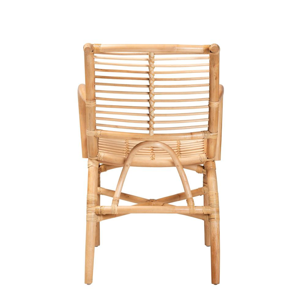 bali & pari Seminyak Modern Bohemian Natural Rattan Lounge Chair