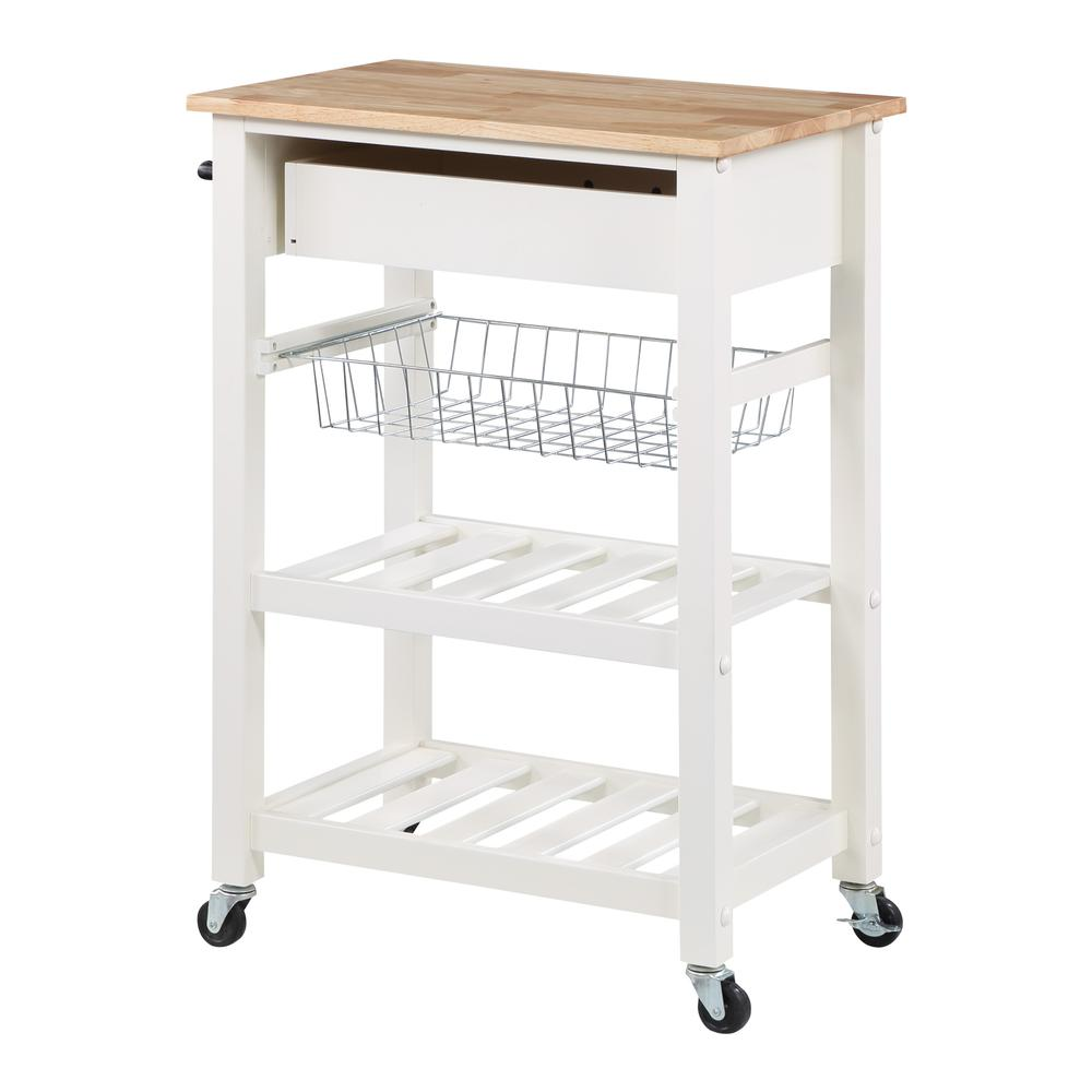 Hampton Kitchen Cart White