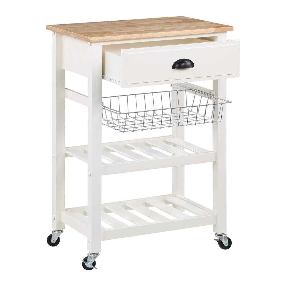 Hampton Kitchen Cart White