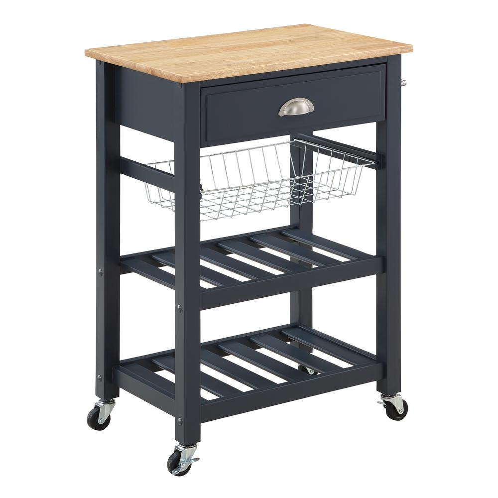 Hampton Kitchen Cart Blue