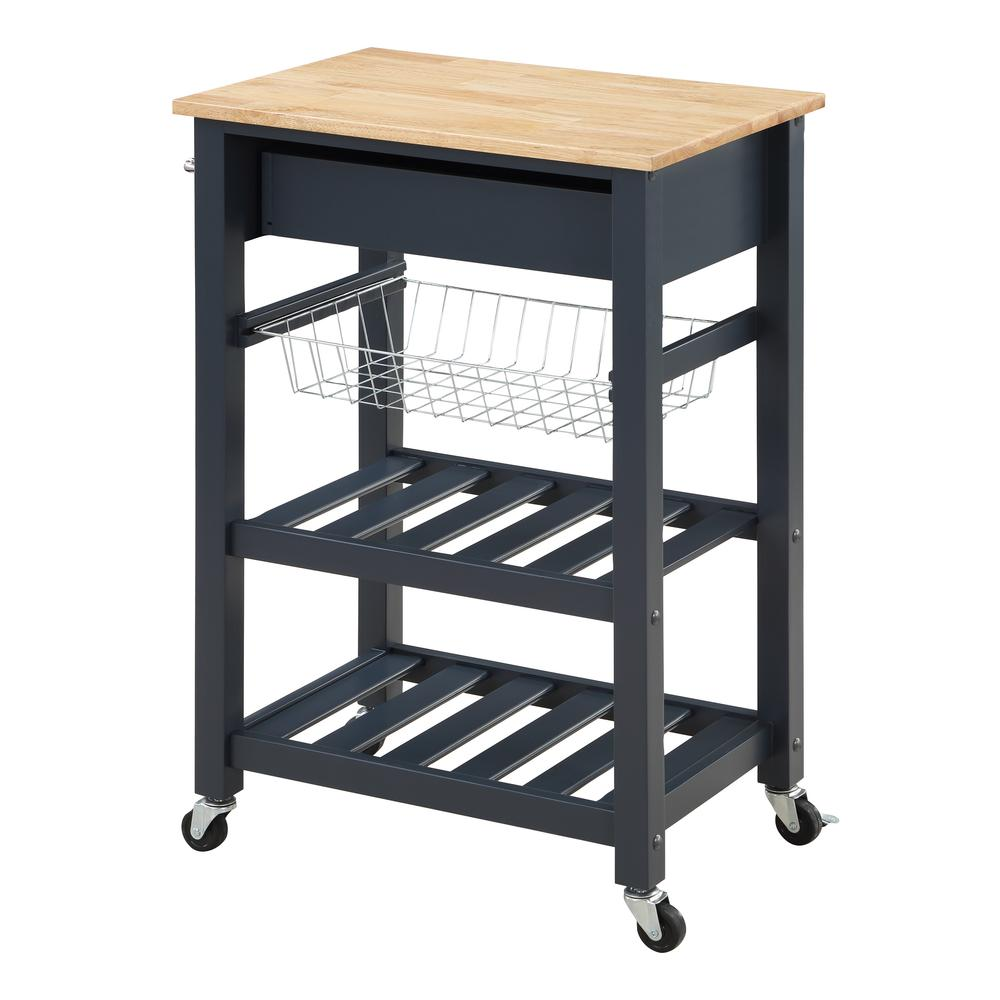 Hampton Kitchen Cart Blue