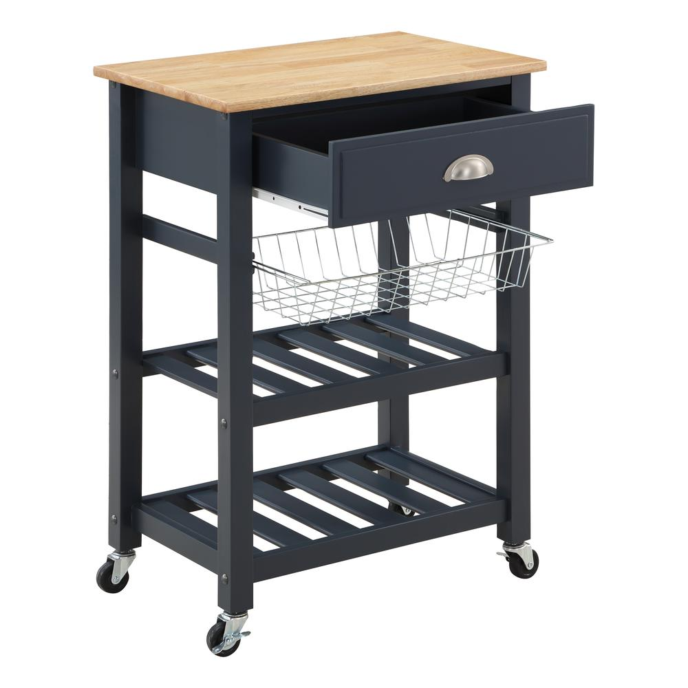 Hampton Kitchen Cart Blue