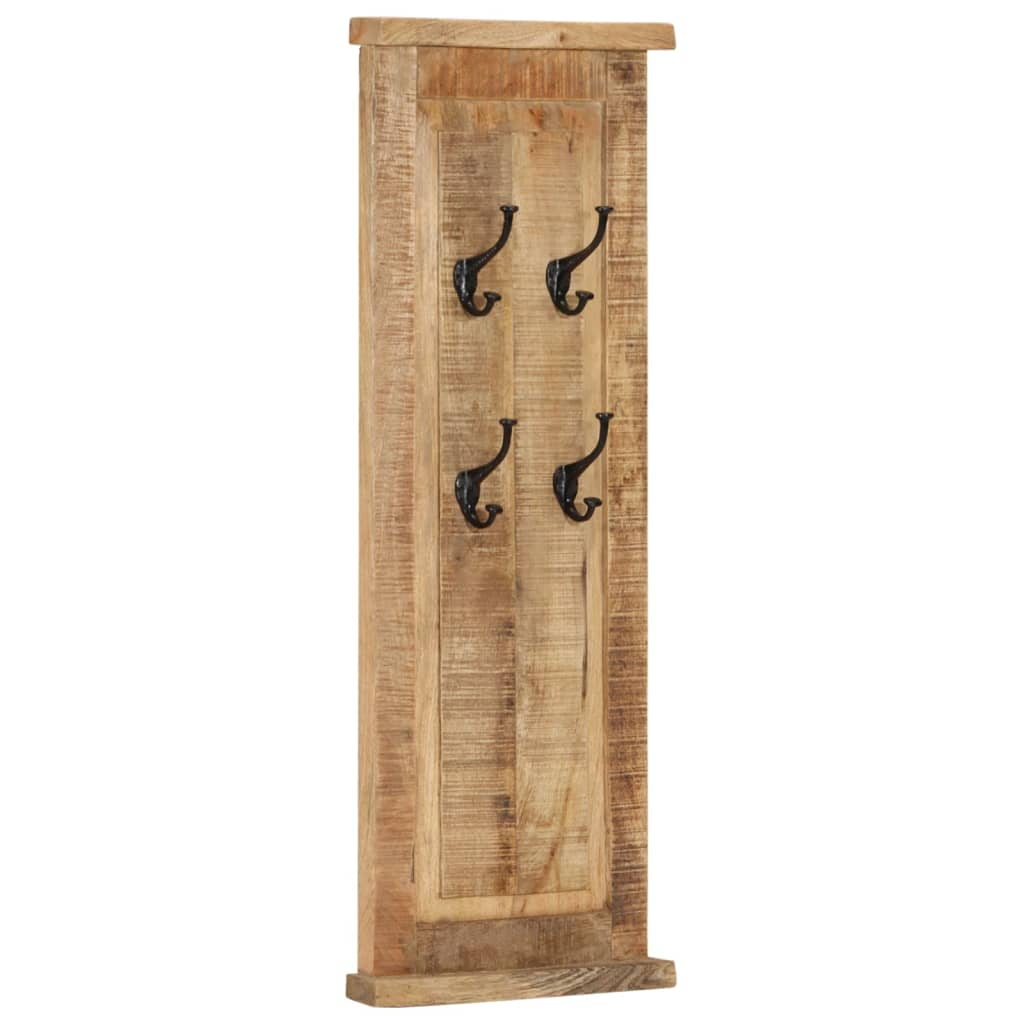 vidaXL Coat Racks 2 pcs Solid Wood Mango 15"x39.4"