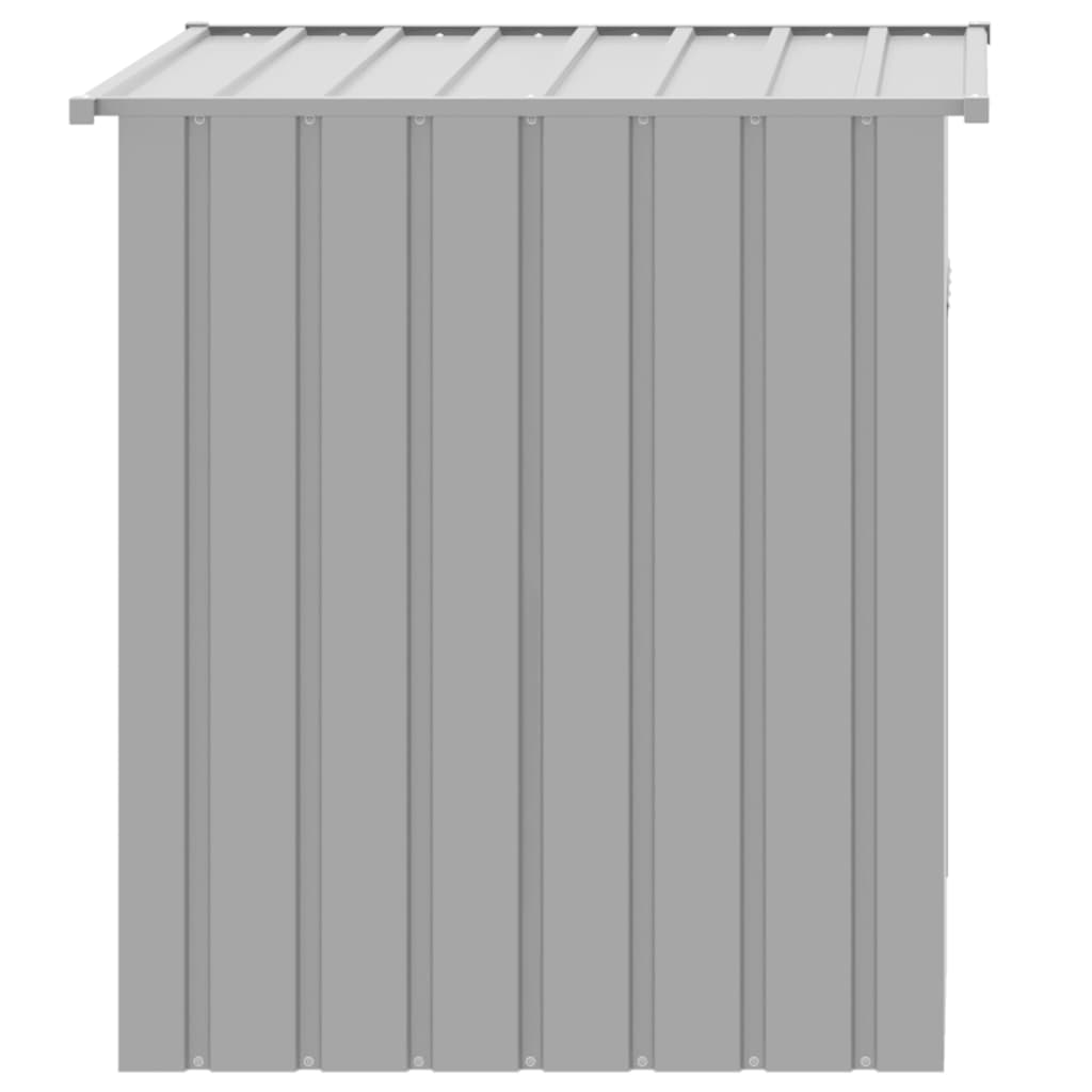 vidaXL Dog House with Roof Light Gray 43.3"x40.6"x42.9" Galvanized Steel