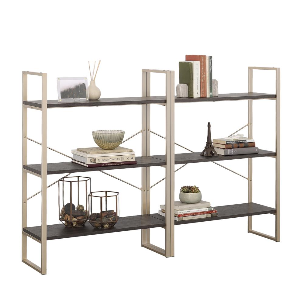 Walter Heights Open Shelving in Blade Walnut