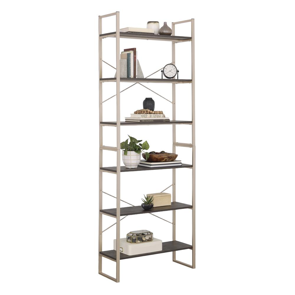 Walter Heights Open Shelving in Blade Walnut