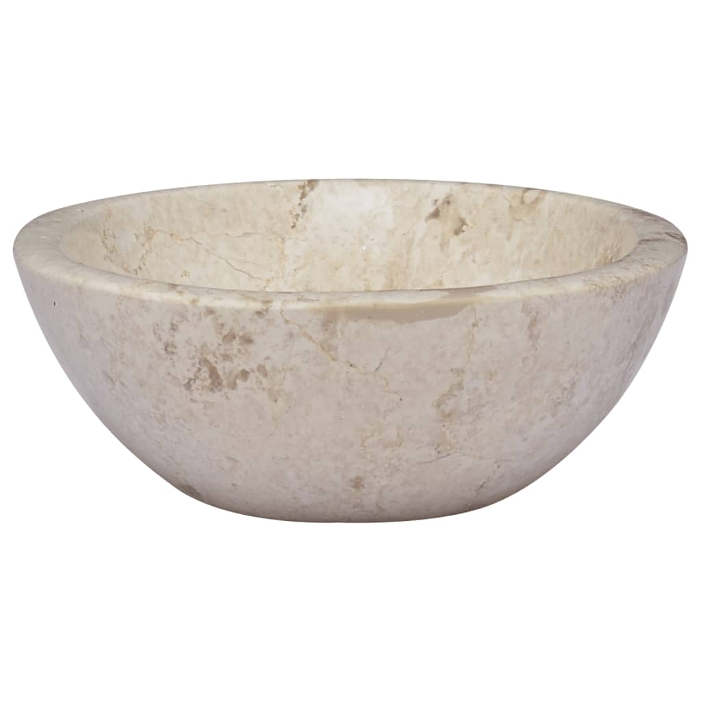 vidaXL Sink Cream 20.9"x15.7"x5.9" Marble