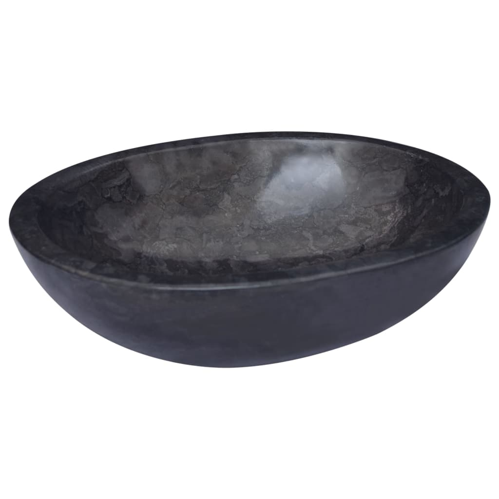 vidaXL Sink Black 20.9"x15.7"x5.9" Marble