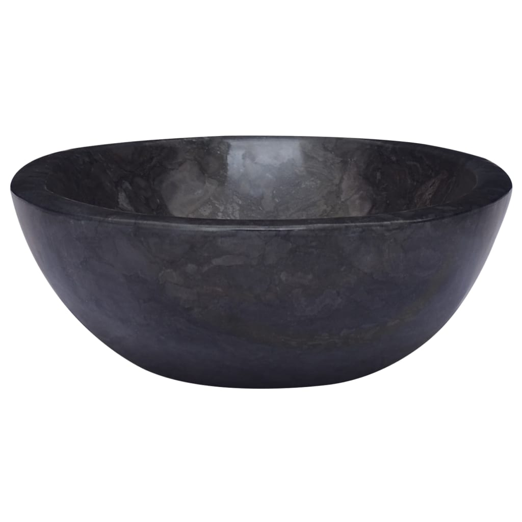 vidaXL Sink Black 20.9"x15.7"x5.9" Marble