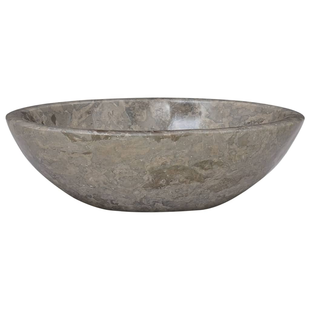 vidaXL Sink Gray 20.9"x15.7"x5.9" Marble