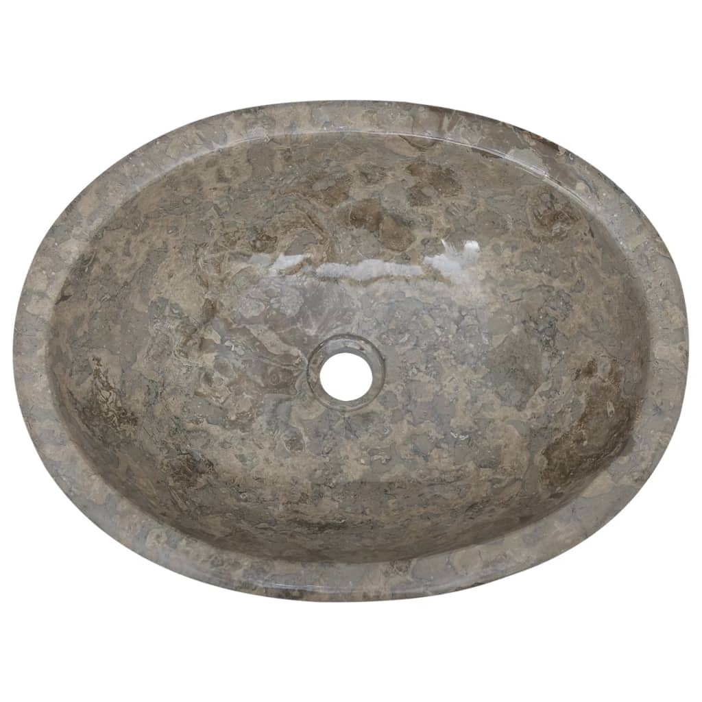 vidaXL Sink Gray 20.9"x15.7"x5.9" Marble