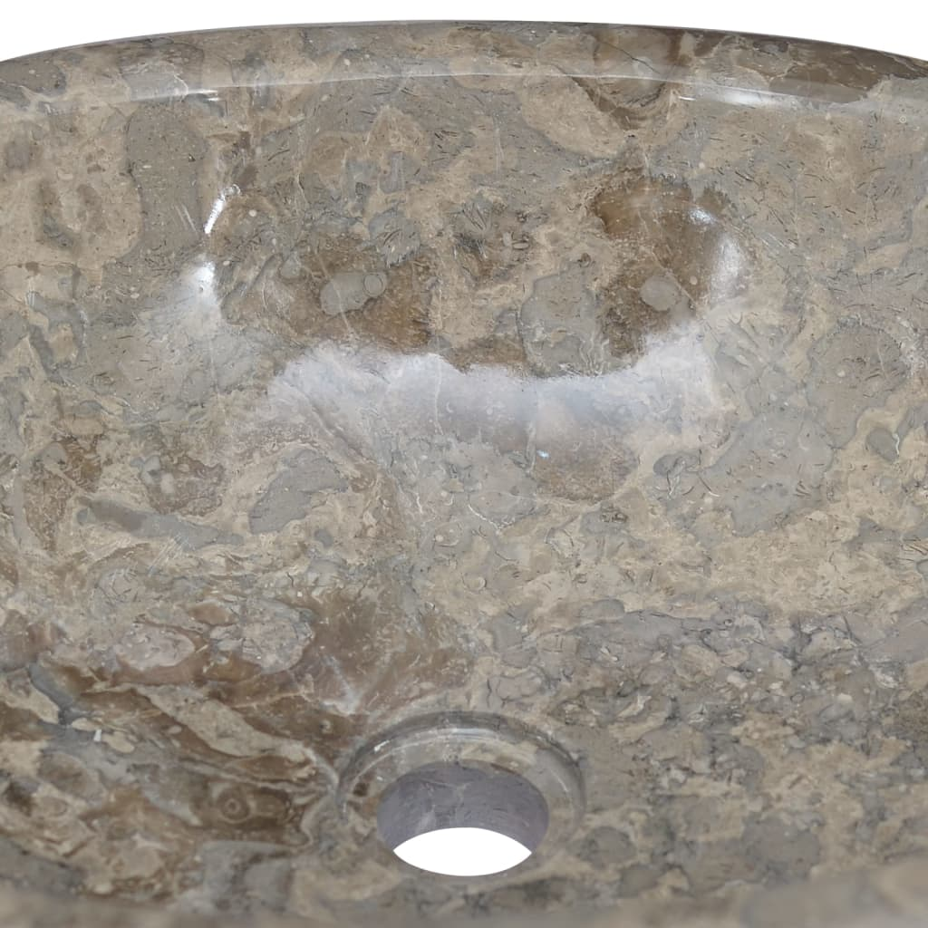 vidaXL Sink Gray 20.9"x15.7"x5.9" Marble